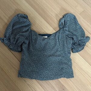 A&F | puff sleeve top | Like new | Sz M